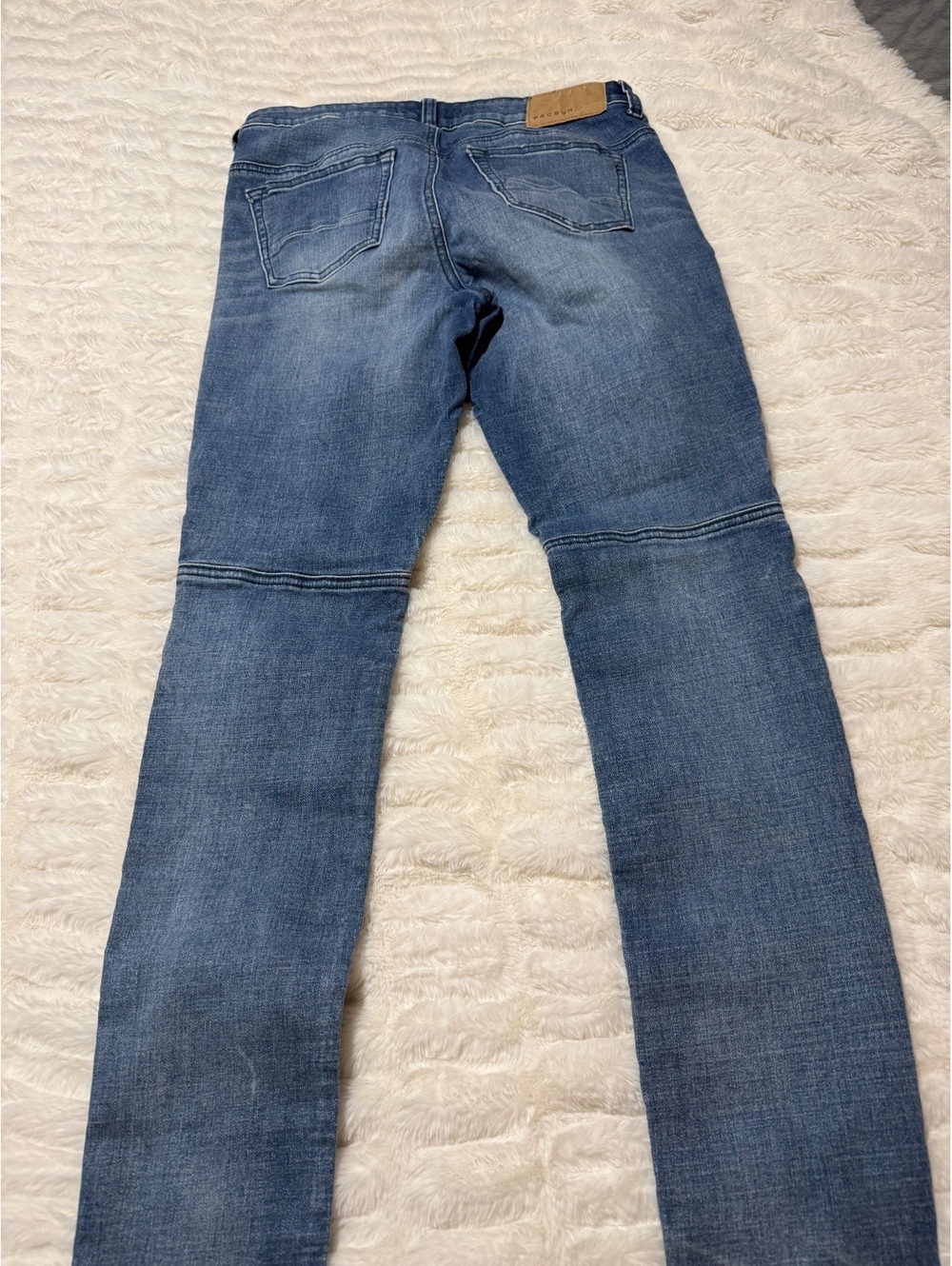 PacSun blue moto skinny jeans